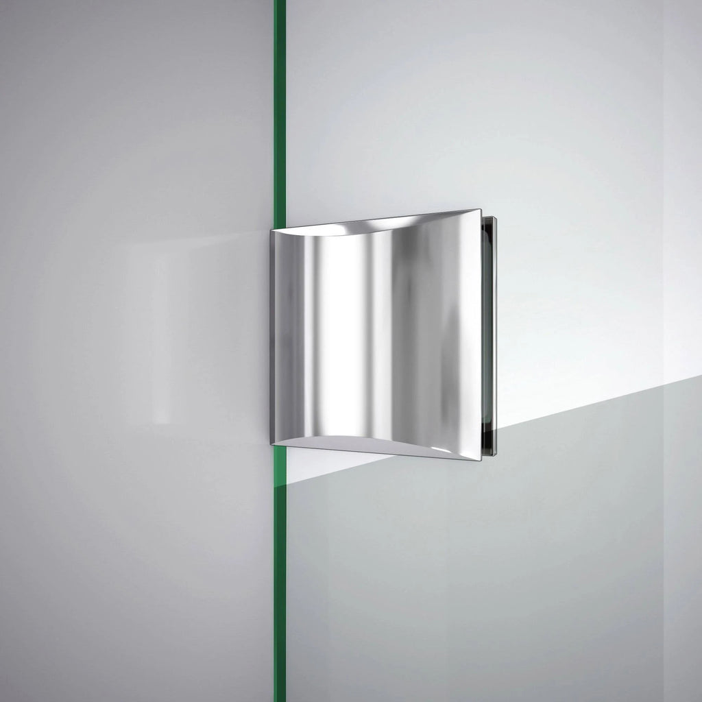 Brushed Nickel Hinged Shower Enclosure I361921