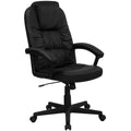 Black LeatherSoft Executive Office Chair U9947