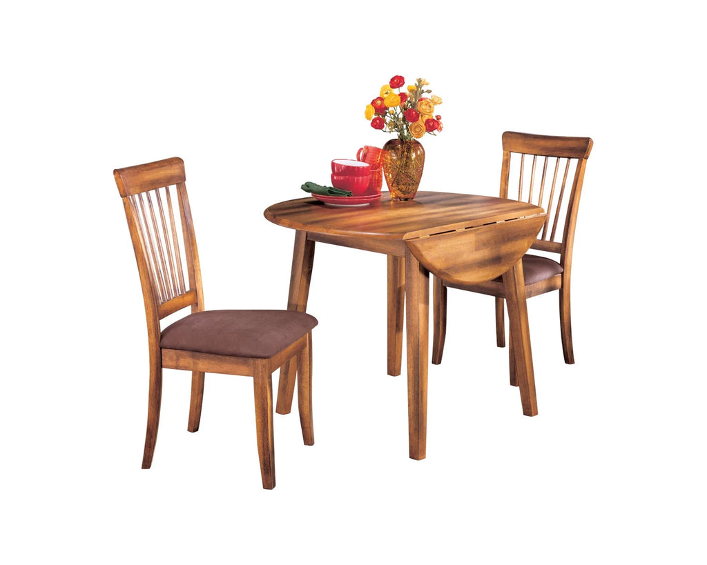 Rustic Brown Round Drop Leaf Table Z202
