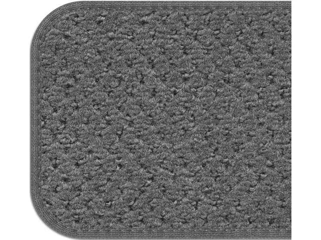 Set of 12 Gray Carpet Stair Treads U75709