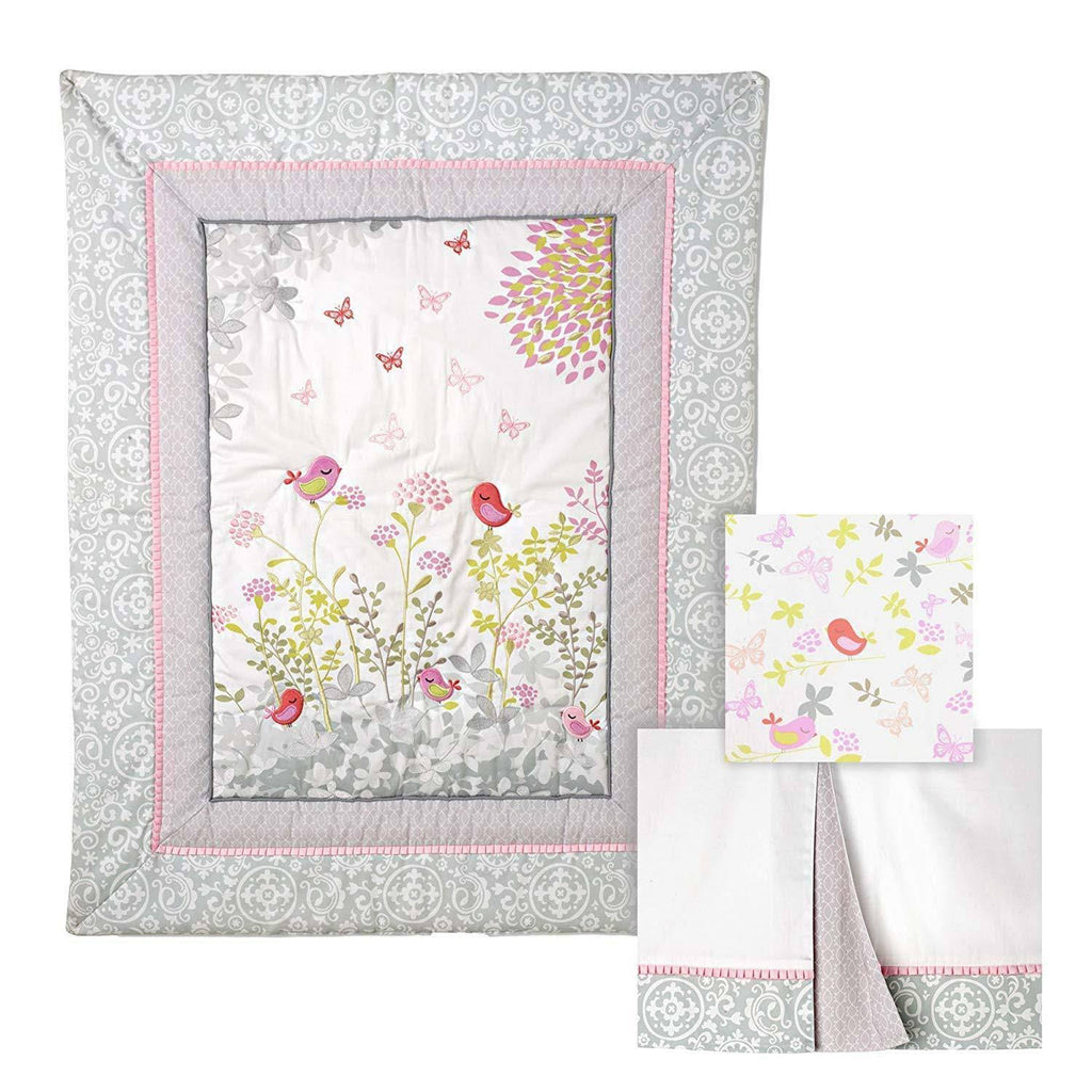 3 PC Crib Bedding Set B7502