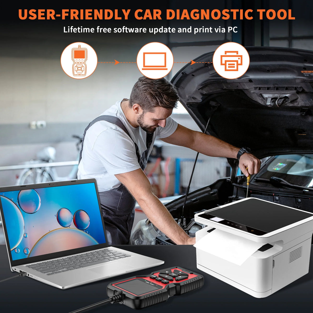 OBD2 Scanner Car Code Reader Diagnostic Tool B119
