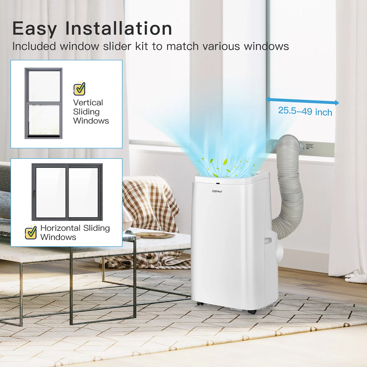 8150 BTU Portable Air Conditioner 3-in-1 Q50488