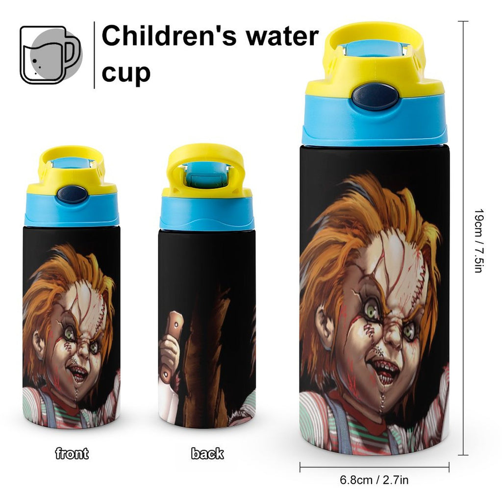 Insulated Stainless Steel Water Bottle with Straw U79438