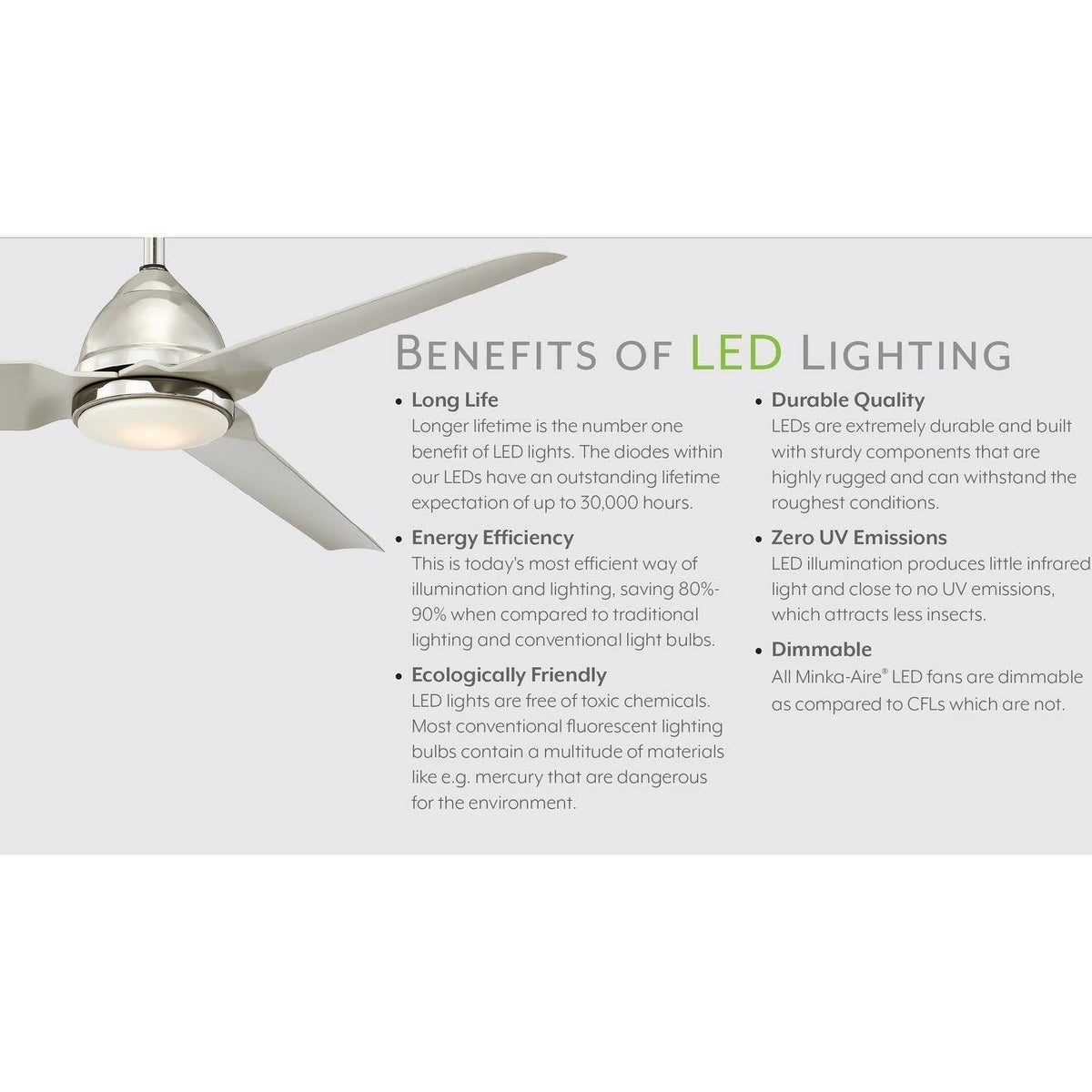 Polished Nickel Ceiling Fan X295