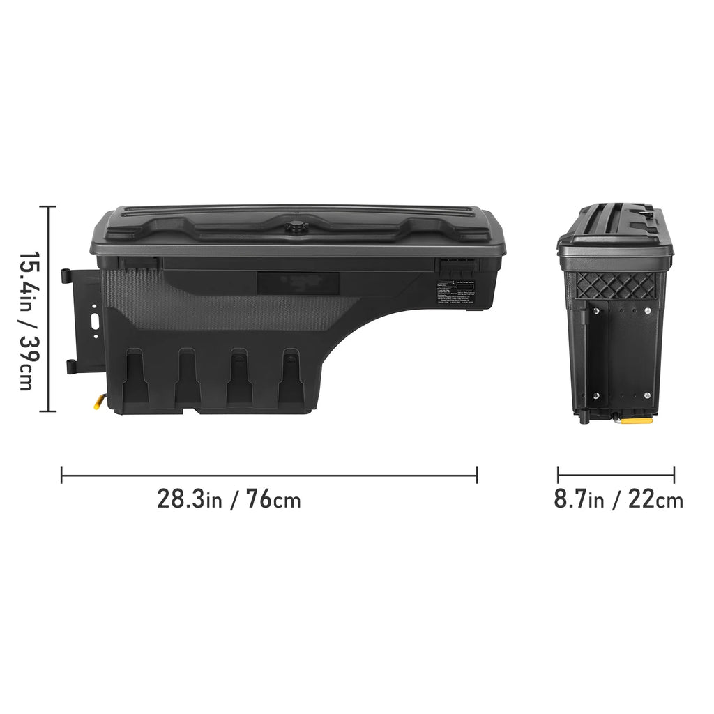 Truck Bed Storage Box Lockable Pivot Z10013