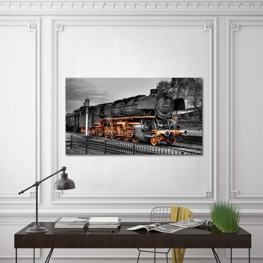 Vintage Steam Train Canvas Wall Art 20x36 R306189