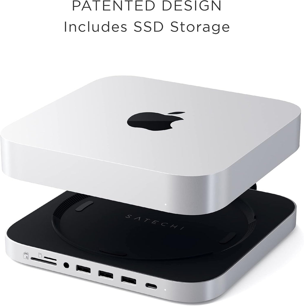 Silver USB-C Stand & Hub with SSD Enclosure L779547