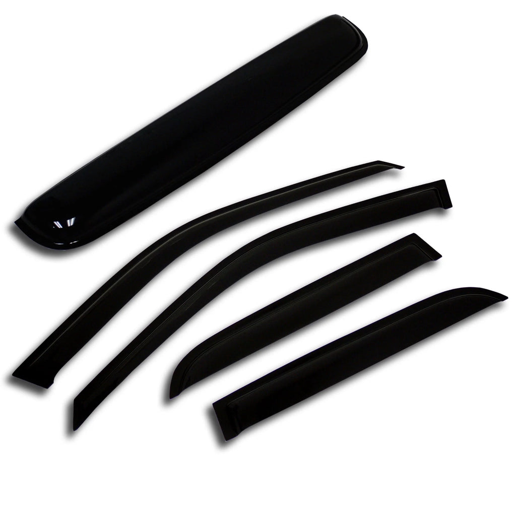 Outside Mount Window Visor Deflector and Sunroof 5 Pcs Set V202