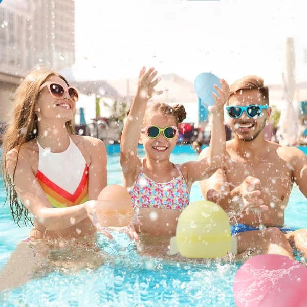 12 PCS Reusable Water Balloons with Mesh Bag Y509