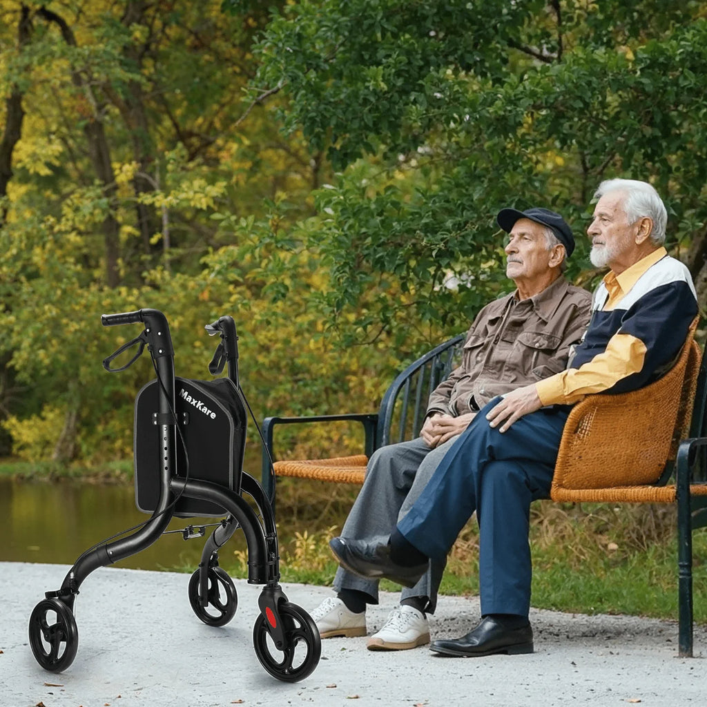 3-Wheel Foldable Rollator Walker with 8'' Wheel E344050