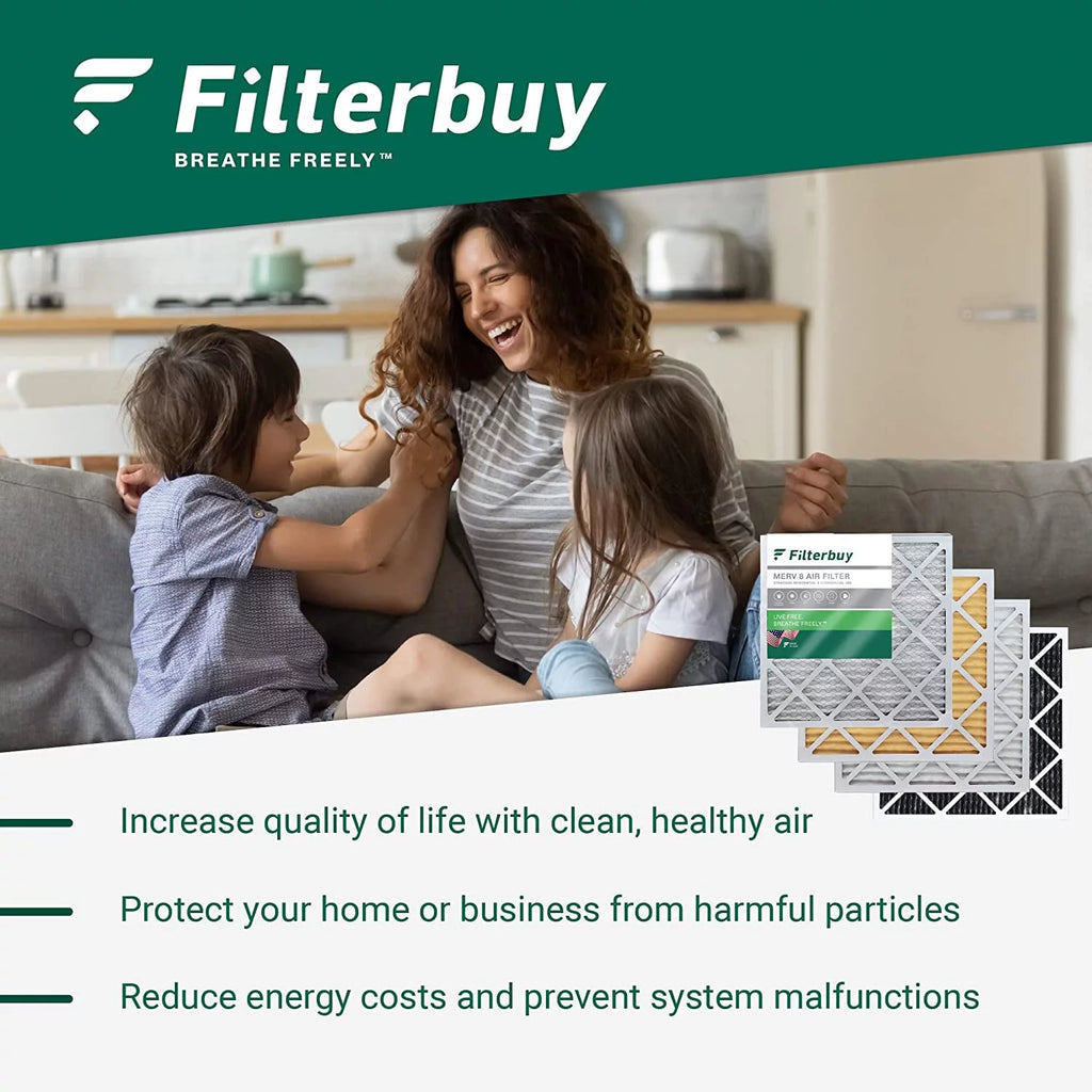20x25x5 MERV 8 Pleated HVAC Air Filters (3-Pack) I24679