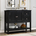 Solid Wood Console Table with 2 Drawers and 1 Cabinet Q857007