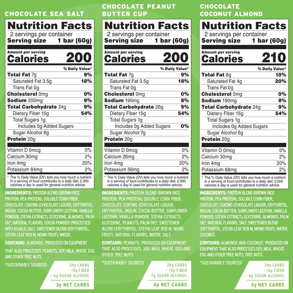 Protein Bars Sampler Pack Box of 12 D56118