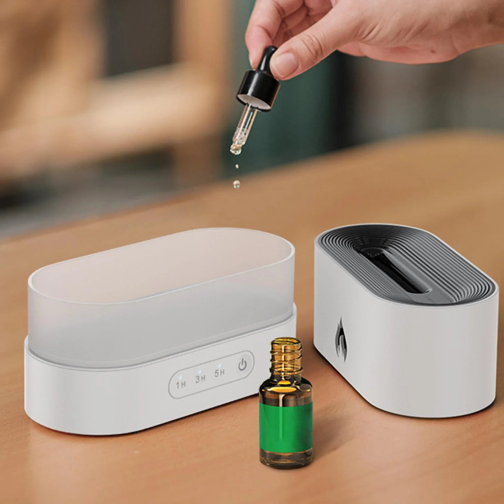 White Portable Air Humidifier Essential Oil Diffuser W72175
