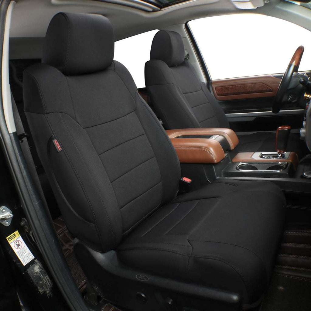 Black Leatherette Car Seat Covers for Toyota Tundra H80665