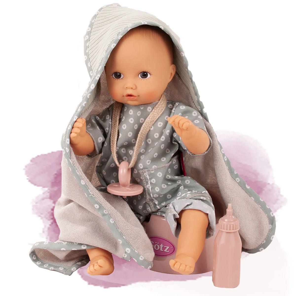 13" Baby Doll with Pacifier, Towel and Potty V153952