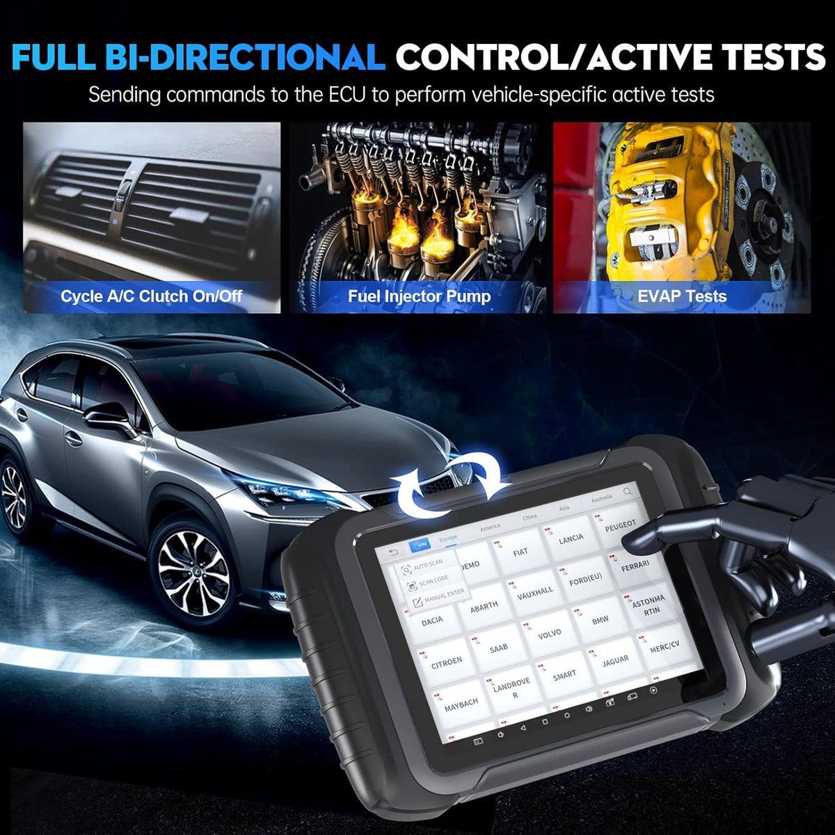 Diagnostic Scan Tool with Bi-Directional Control K835