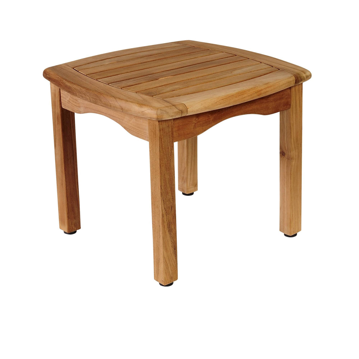 Brown Intan Teak Solid Square Patio Side Table G11256