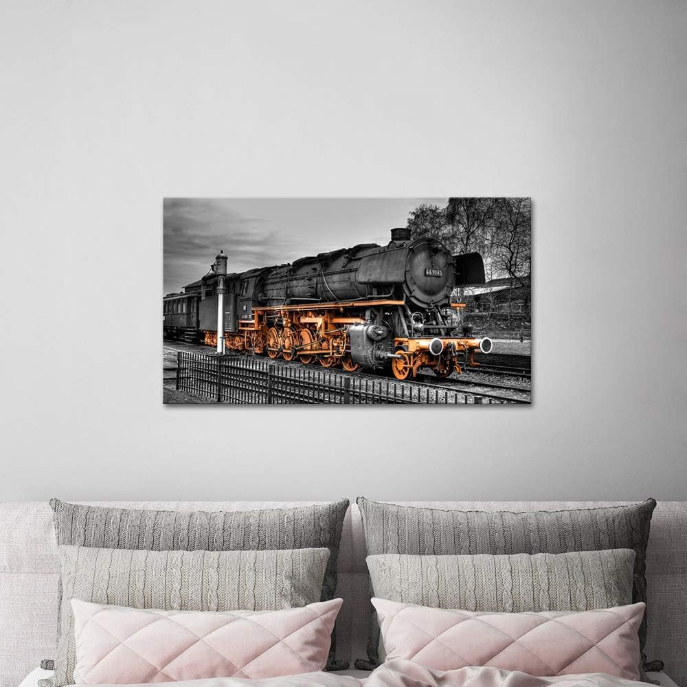 Vintage Steam Train Canvas Wall Art 20x36 R306189