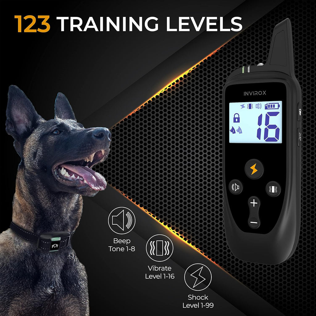 2 Pack Rechargeable Dog Training Collar with 2 Collars V9830