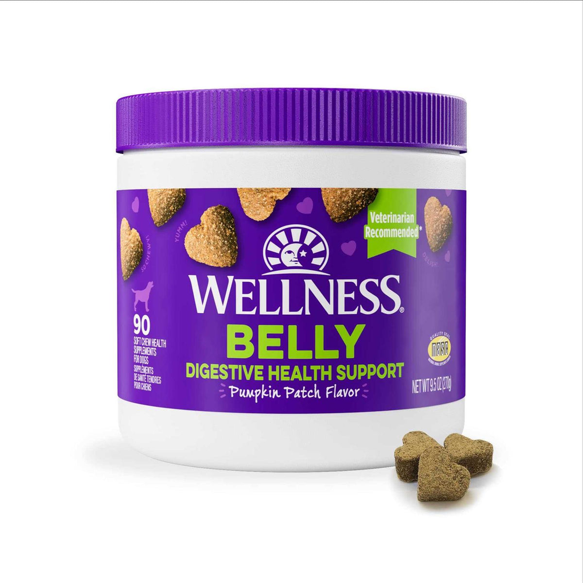 Pumpkin Flavored Soft Chew Digestive Health Supplements for Dogs D562