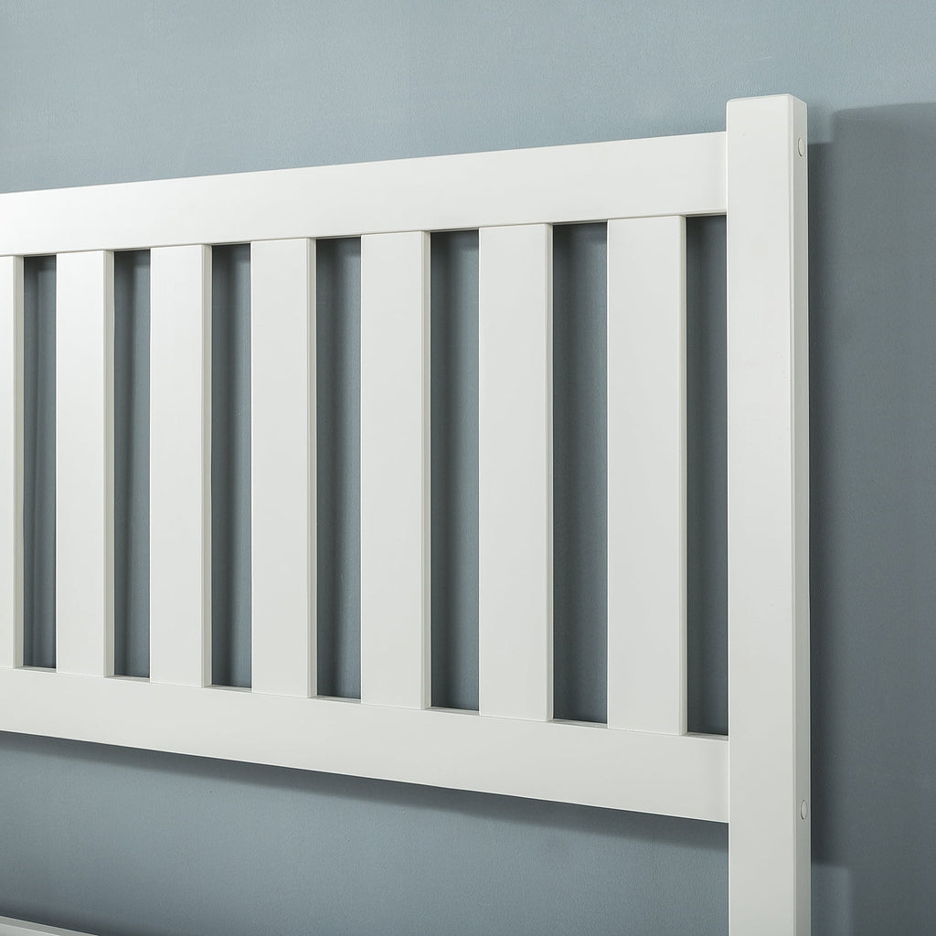 Wood Platform Bed Frame with Headboard, Full A451