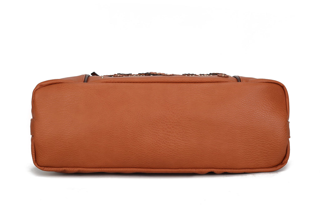 Vegan Leather Tote Handbag D611
