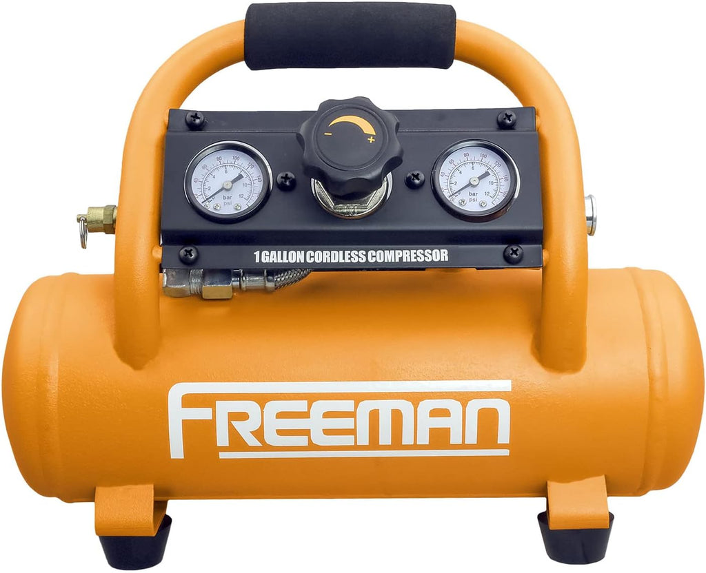 Cordless Air Compressor 1 Gallon 20 Volt with 3-in-1 Pneumatic Finish Nailer and Stapler S484