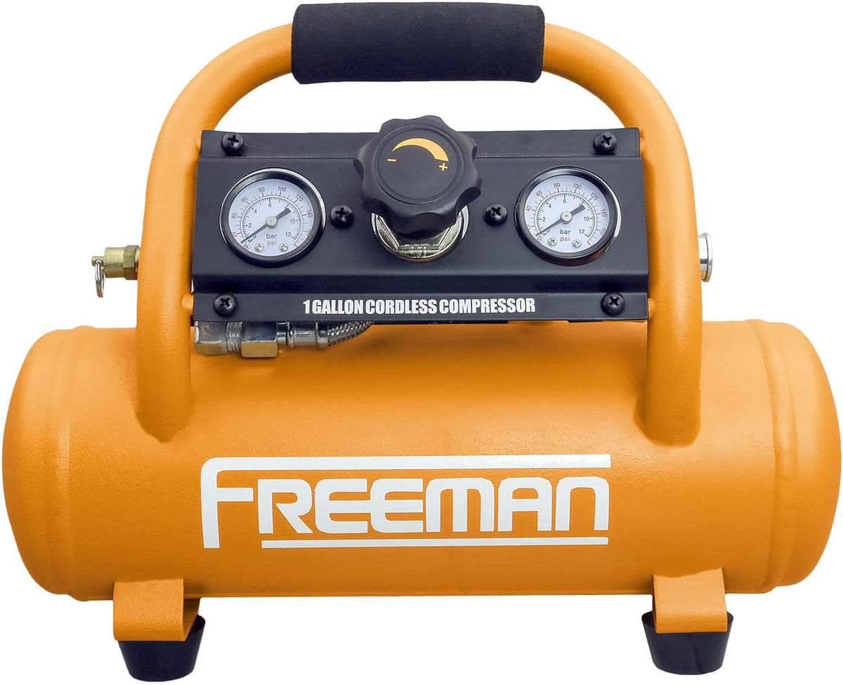 Cordless Air Compressor 1 Gallon 20 Volt with 3-in-1 Pneumatic Finish Nailer and Stapler S484