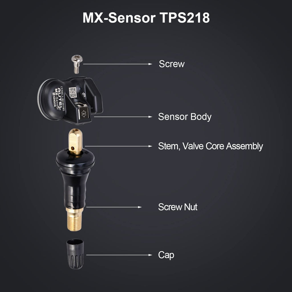 2 in 1 Dual Frequency Programmable TPMS Sensor Sets of 4 R835