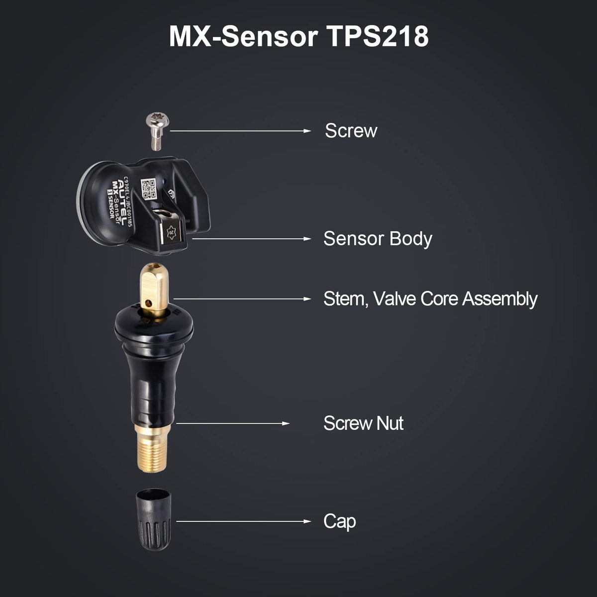 2 in 1 Dual Frequency Programmable TPMS Sensor Sets of 4 R835