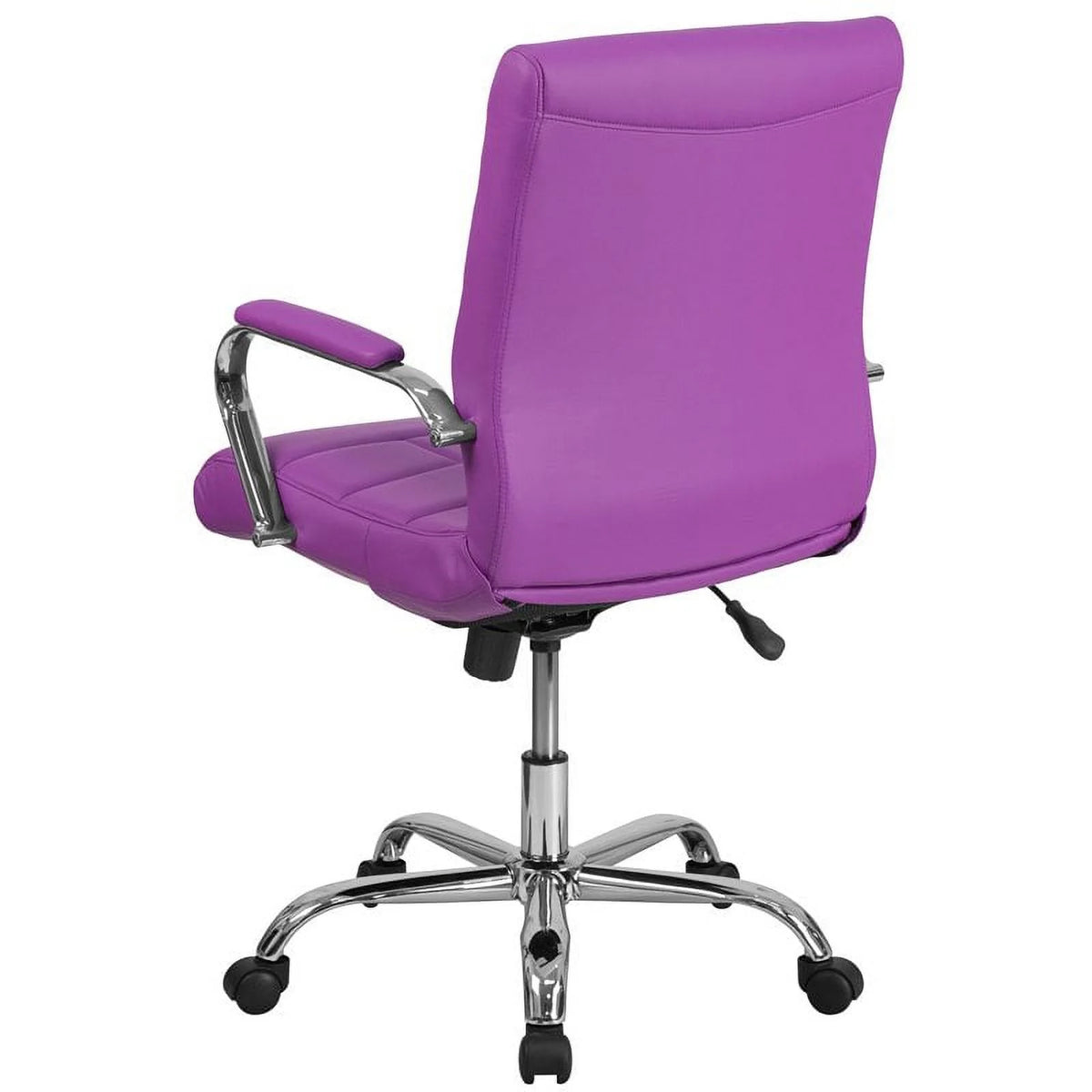 Purple Faux Leather Swivel Office Chair P249989
