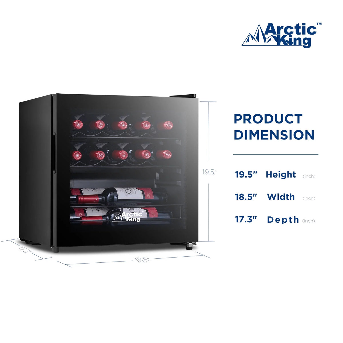 14-Bottle Wine Cooler with Glass Door L84484