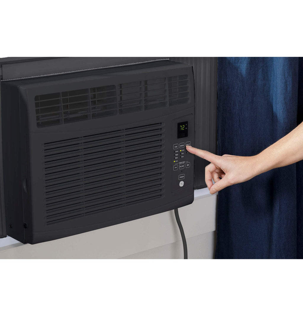 5,000 BTU Window Air Conditioner, Black, 115V P489
