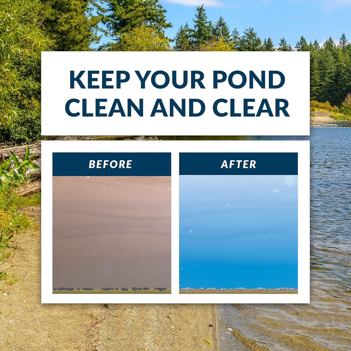 24 Packets Pond Clarification Water Treatment P54446