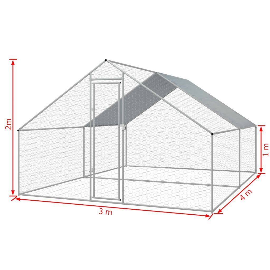 Galvanized Steel Chicken Cage Z68785