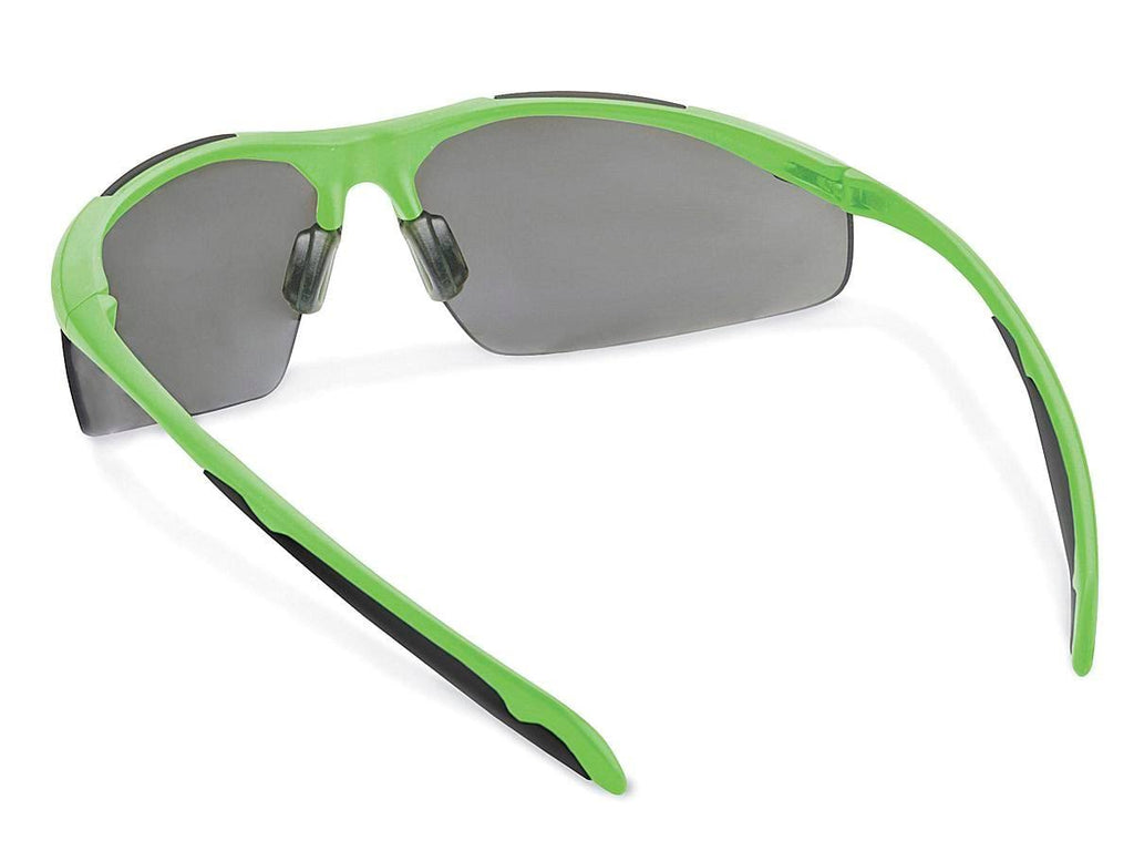 Lime Frame Smoke Lens Safety Glasses Qty of 6 Q690562