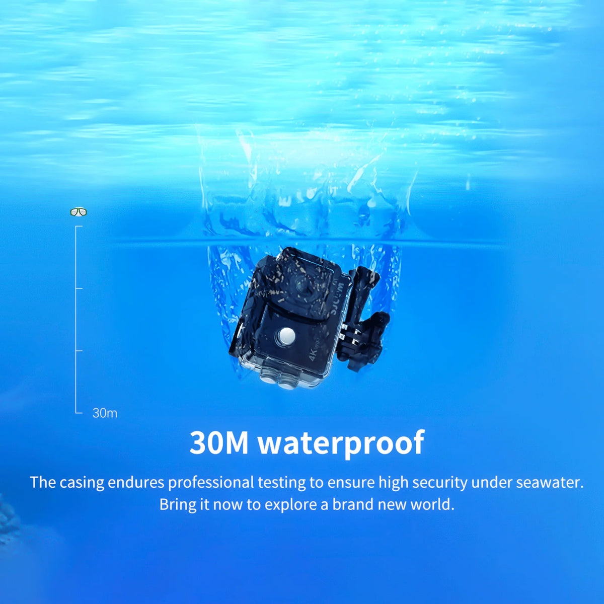 4k Waterproof Sports Camera with Case A1319