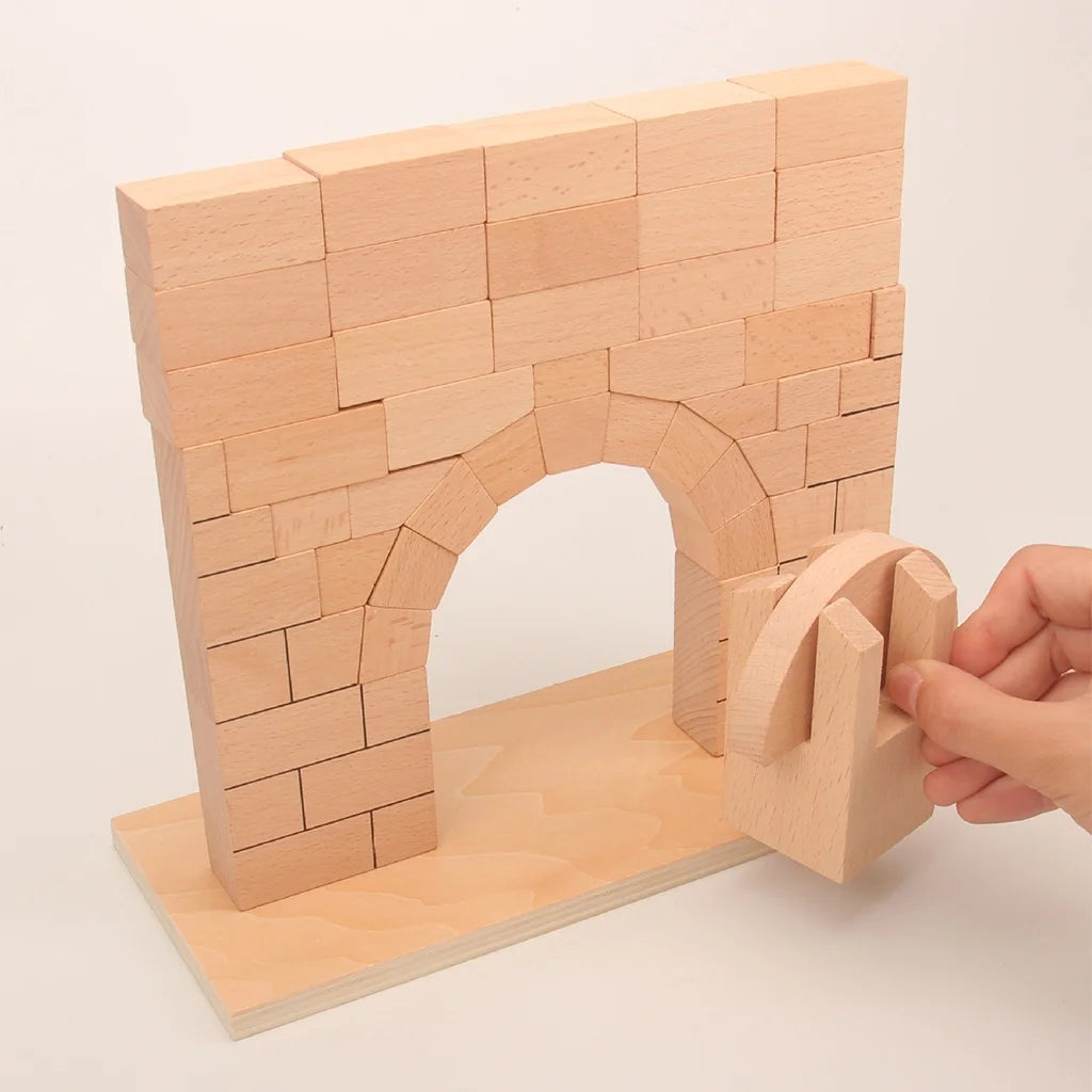 Roman Arch Bridge Stacking Building Block Wooden Stacking Block Game M146