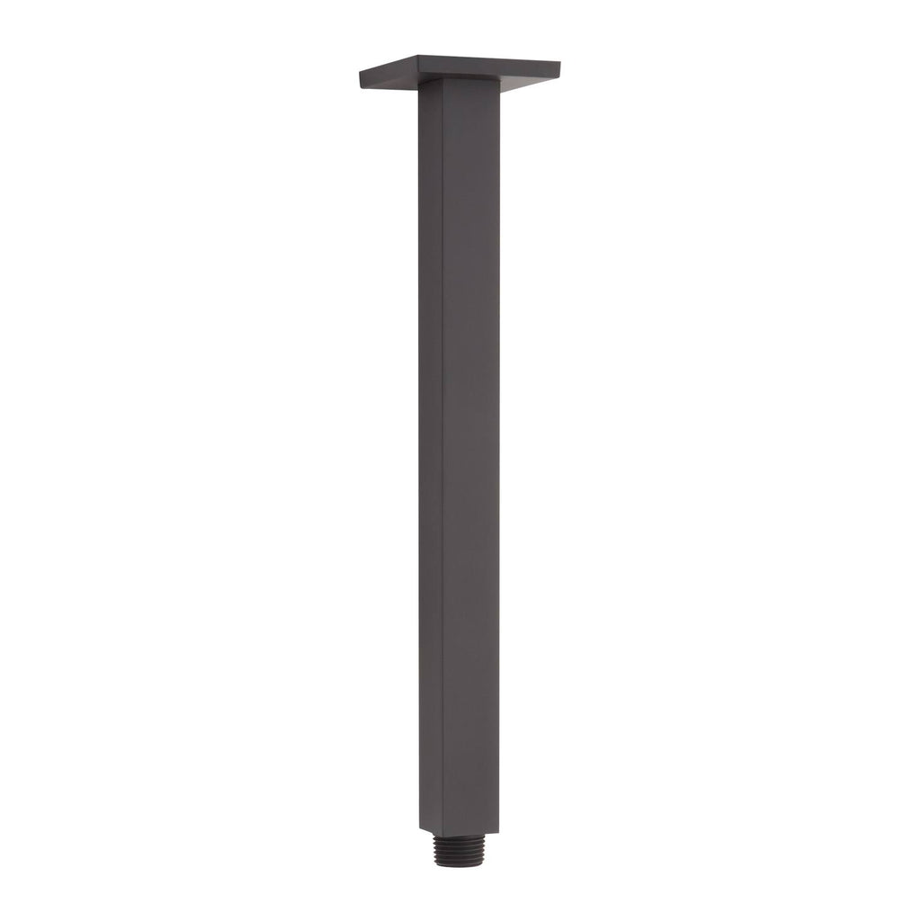 Matte Black Square Ceiling-Mount Shower Arm X4076