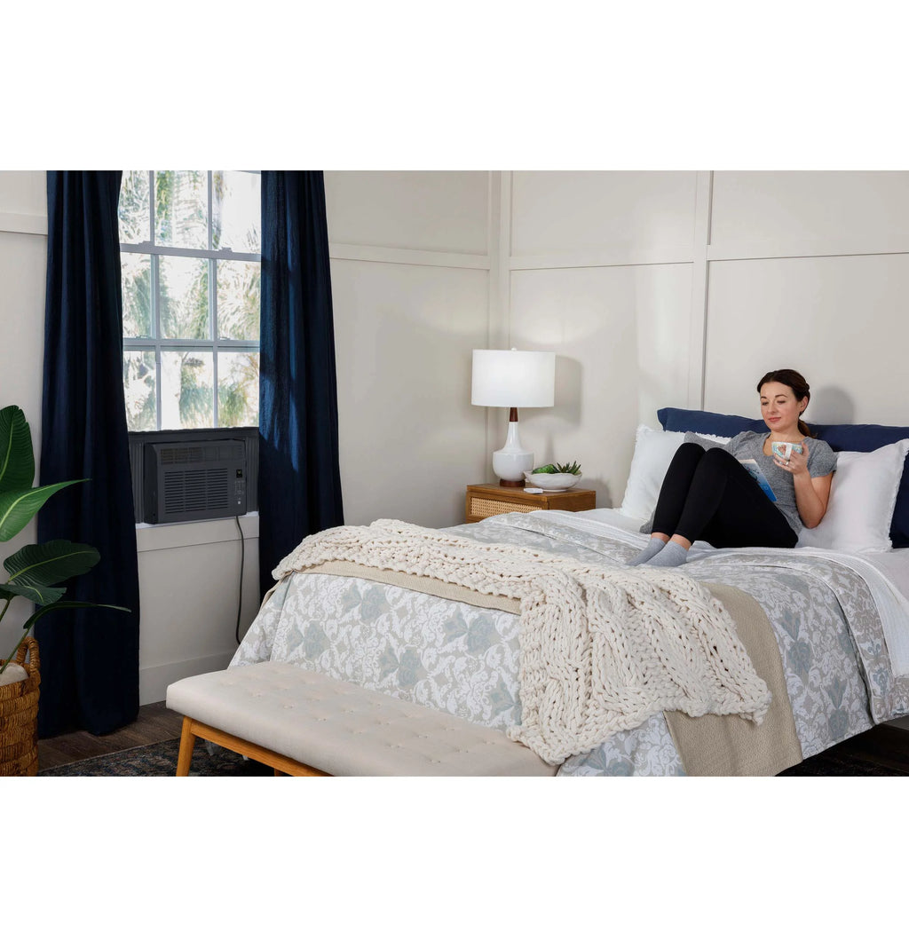 5,000 BTU Window Air Conditioner, Black, 115V P489