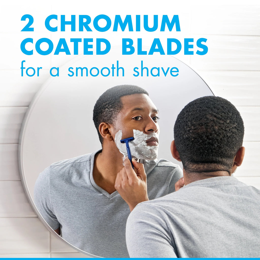 Blue 12 Count Disposable Razors V449