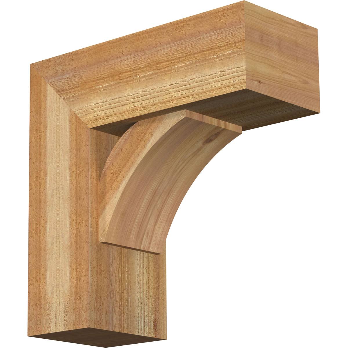 Rough Sawn Cedar Bracket with Offset Brace Z7262