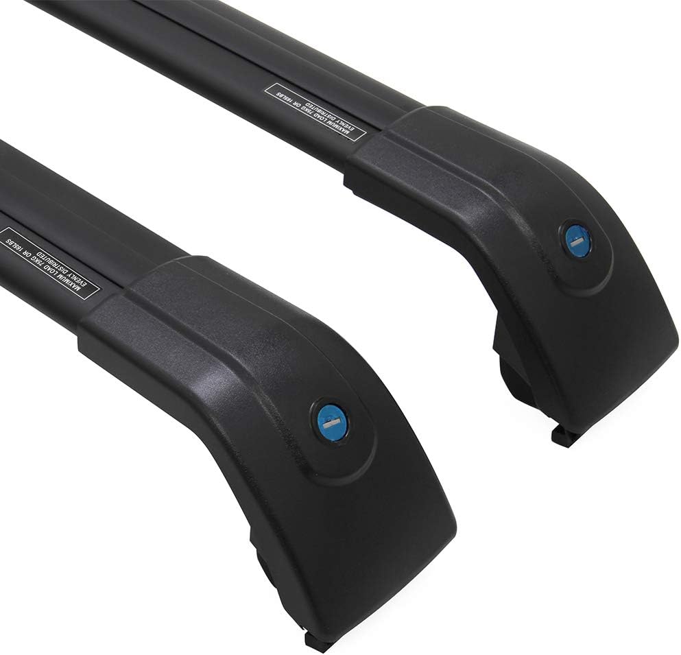 Black Cross Bars Roof Rack Side Rails V350