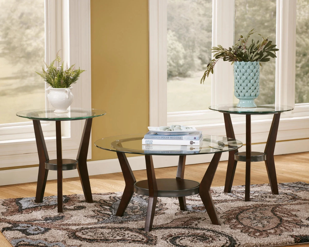 Contemporary Table Set of 3 Dark Brown K231175