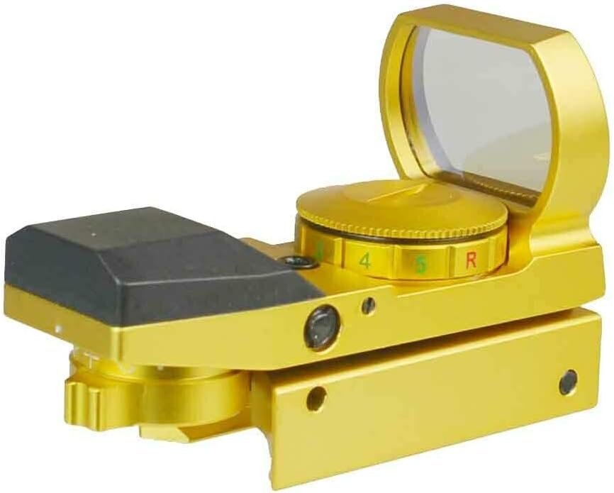 Gold Color Holographic Reflex Sight with 4 Reticals for Picatinny/Weaver V54105