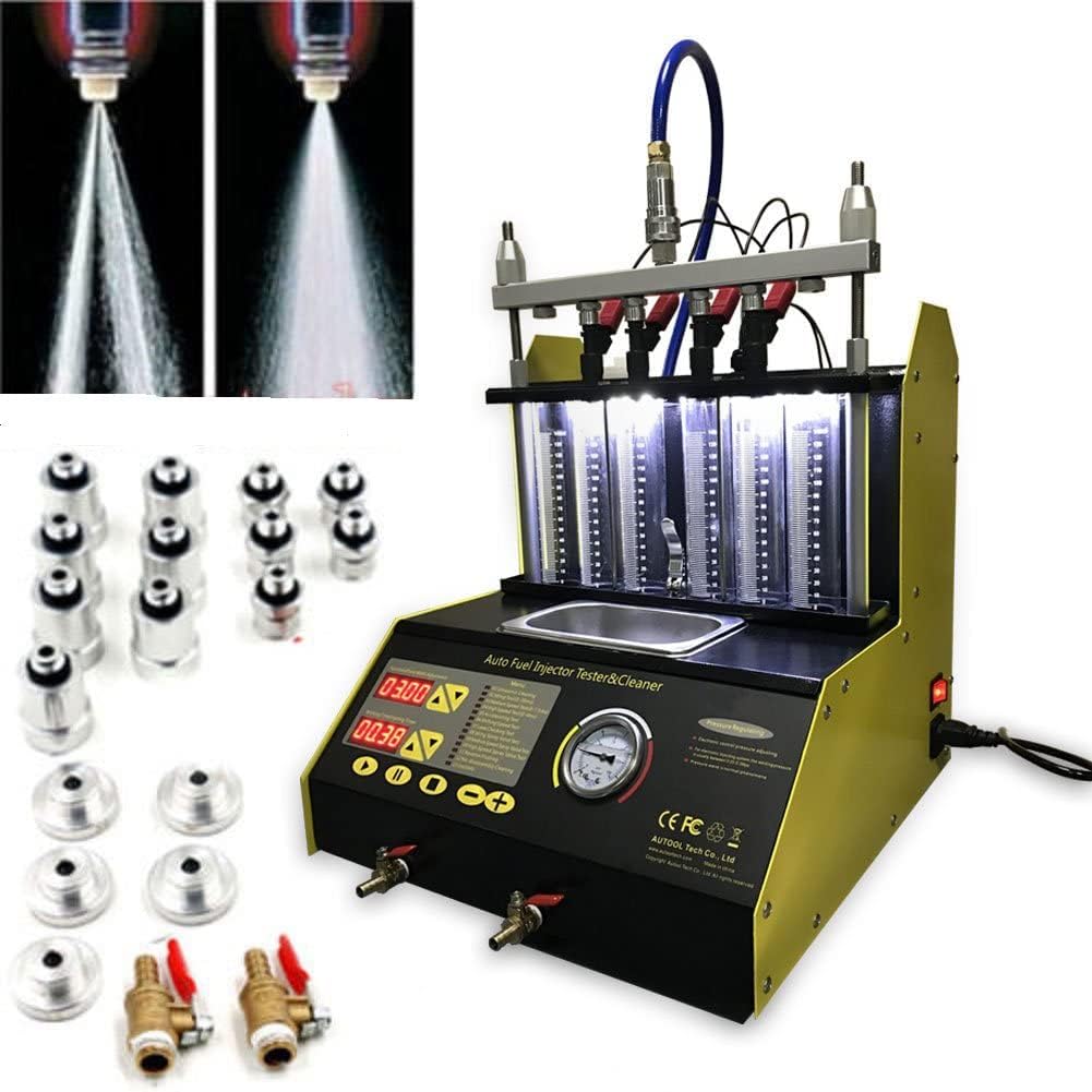 6 Cylinder Ultrasonic Fuel Injector Cleaner and Tester 110V/220V K5706