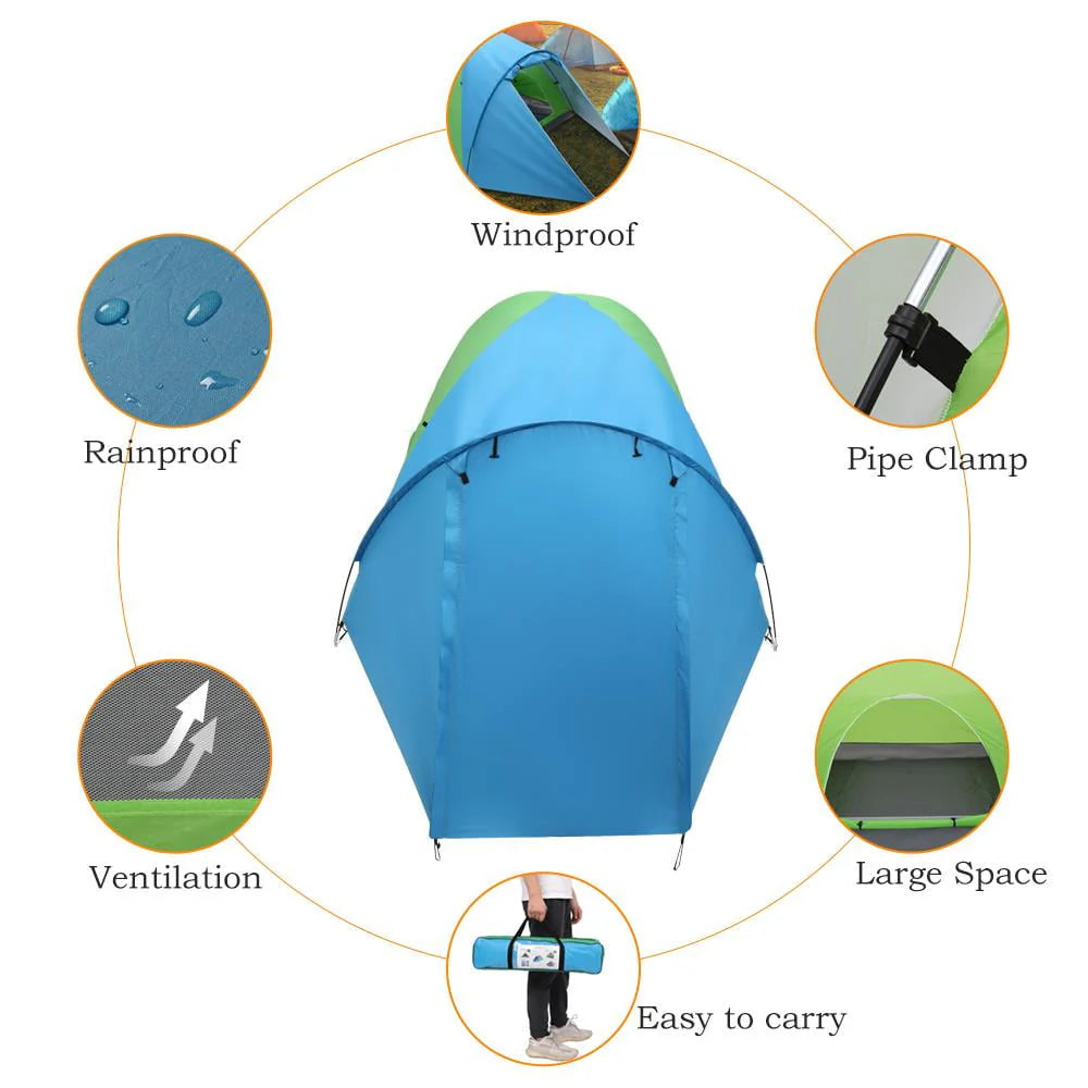 Blue Green Oxford Fabric Single Person Tent A421884
