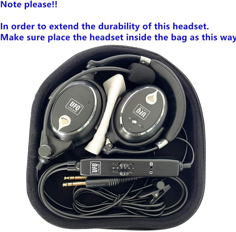 Aviation Headset with Metal Shaft and MP3 Input L659